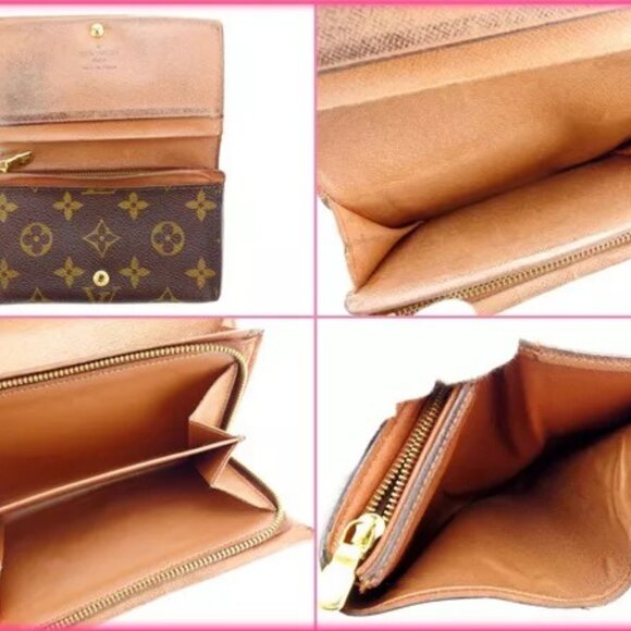 Louis Vuitton Wallet Purse Monogram Brown Woman Authentic - Picture 6 of 6